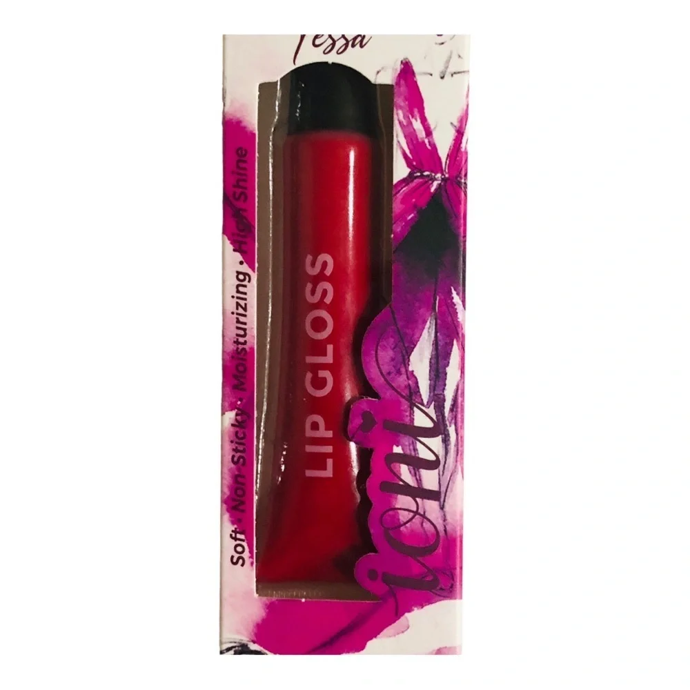 2 High shine lip gloss in sheer fuchsia, Melon,‎ Fuchsia, sheer red, Warm nude